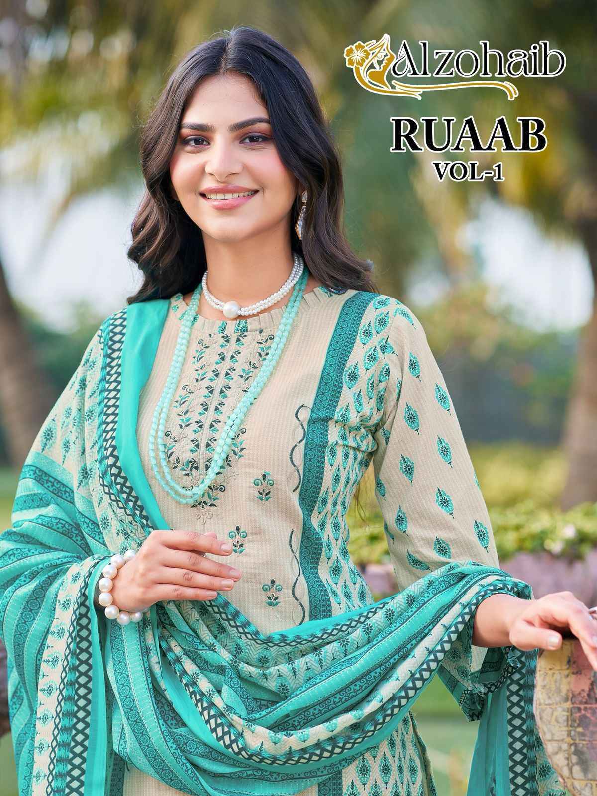 Alzohaib Ruaab Vol-1 Cotton Dress Material (6 pcs Catalogue)