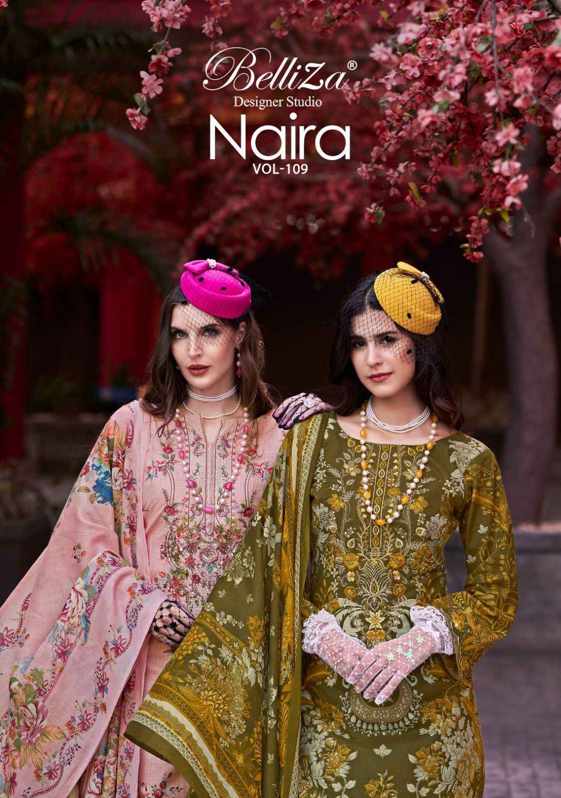 Belliza Naira Vol-109 Cotton Dress Material (8 pcs Cataloge)