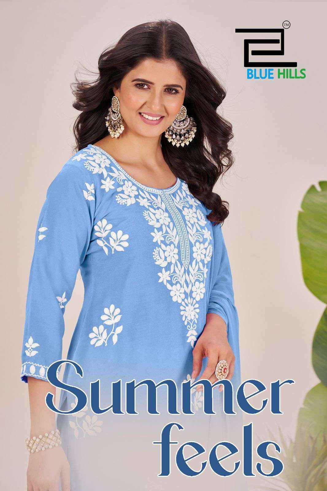 Blue Hills Summer Feels Rayon Readymade Suit (4 pcs Catalogue)