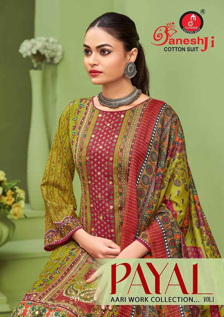 Ganesh Ji Payal Vol-1 Cotton Dress Material (8 pcs Catalogue)