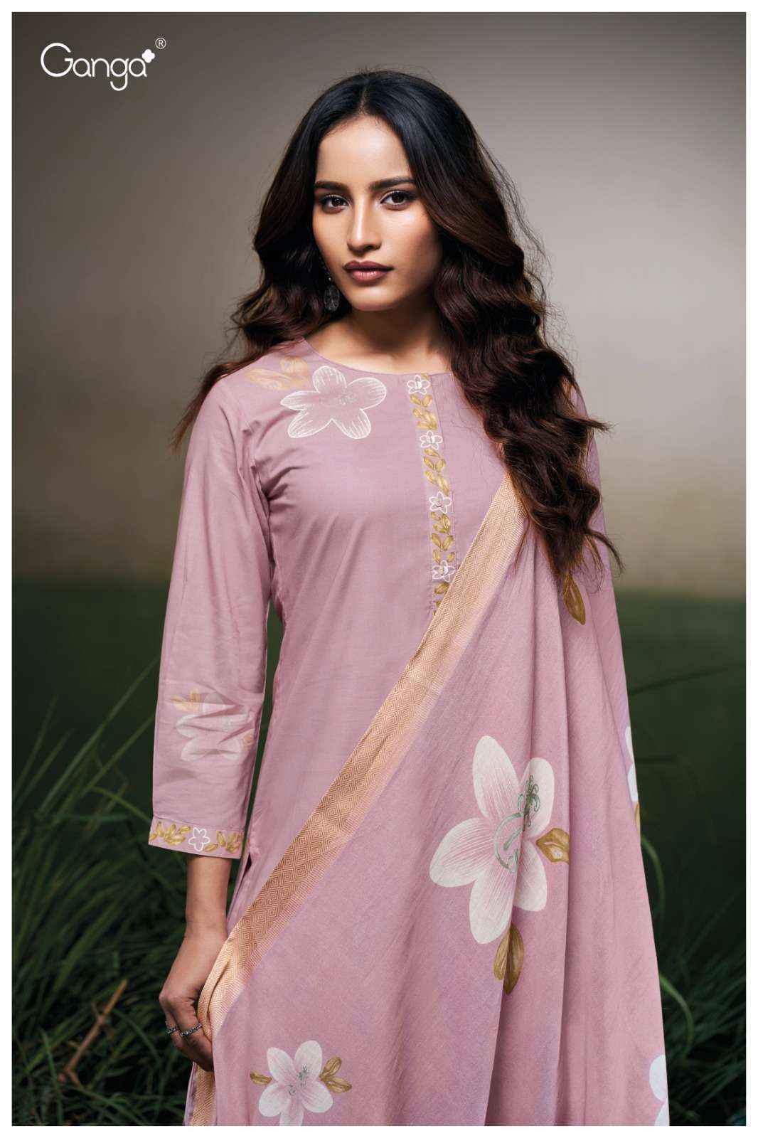 Ganga Faryat-3523 Cotton Dress Material (4 pcs Catalogue)