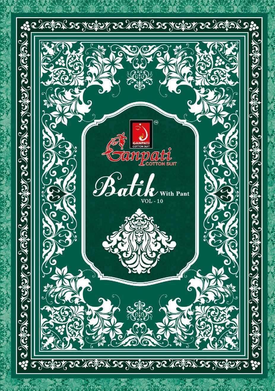 Ganpati Batik Vol 10 Readymade Cotton Dress 15 pcs Catalogue