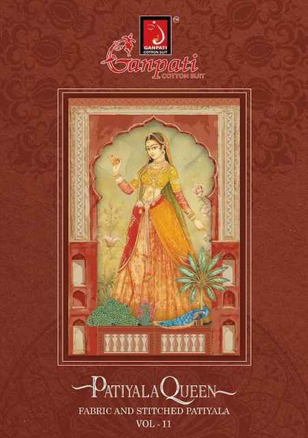 Ganpati Patiyala Queen Vol 11 Readymade Cotton Dress 15 pcs Catalogue