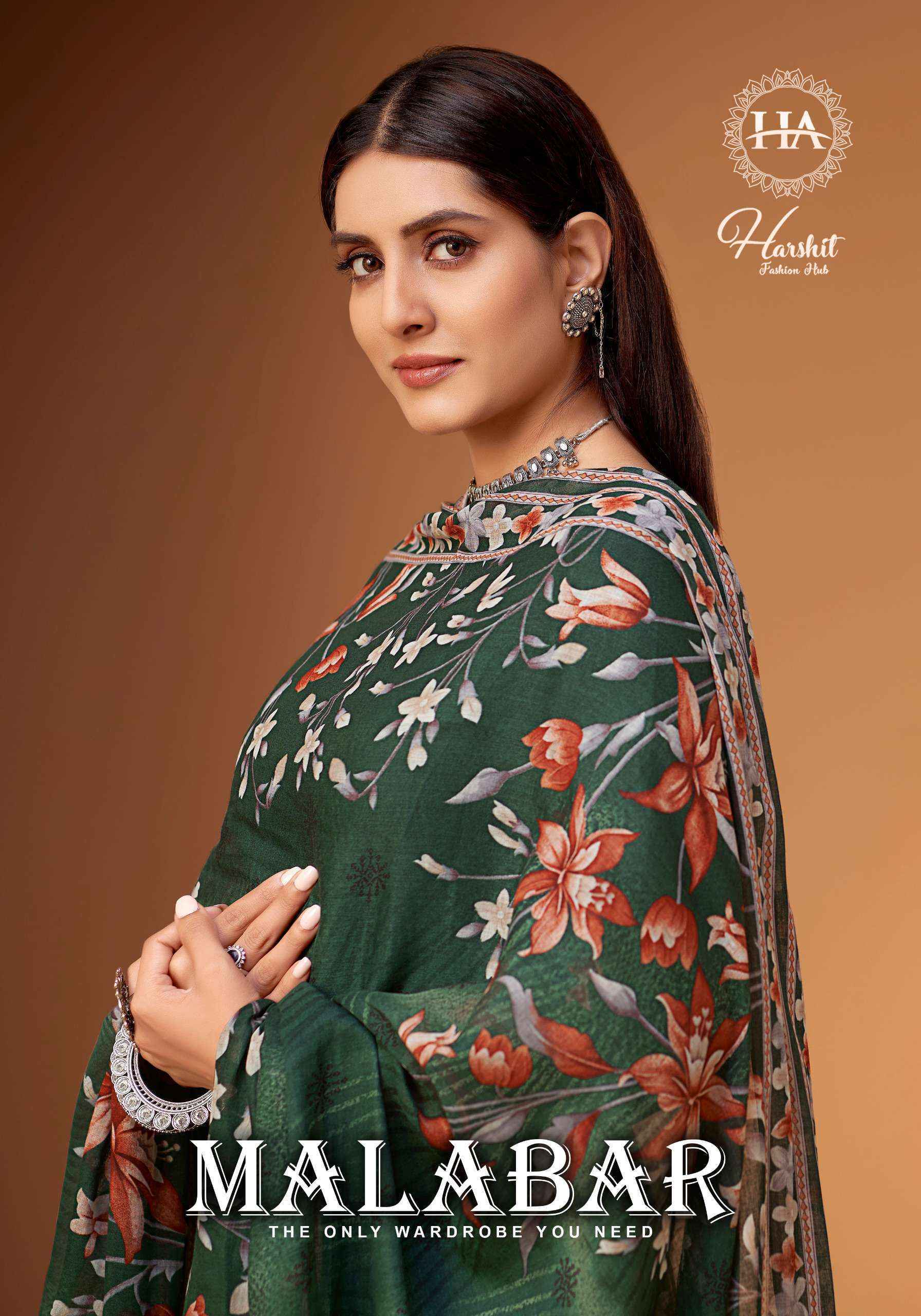 Harshit Fashion Malabar Jam Cotton Dress Material (6 pcs Catalogue)
