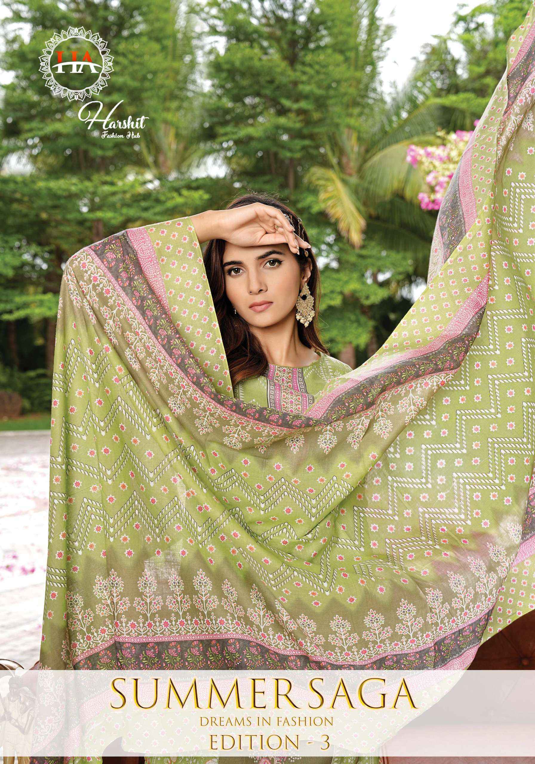 Harshit Fashion Summer Saga Edition 3 Cotton Dress Material 8 pcs Catalogue