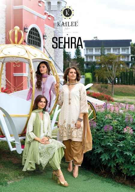 Kailee Fashion Sehra Cotton Readymade Suit (3 pcs Catalogue)