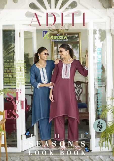 Karissa Aditi Denim Co Ord Set (4 pcs Catalogue)