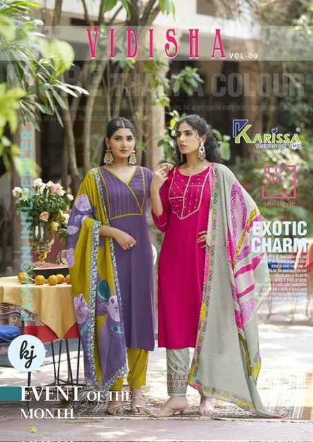 Karissa Vidisha Vol-9 Rayon Readymade Suit (6 pcs Catalogue)
