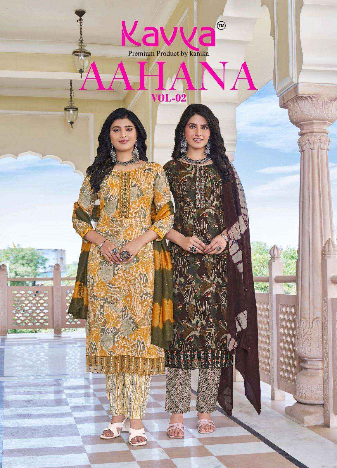Kavya Aahana Vol 2 Capsule Kurti Combo 10 pcs Catalogue