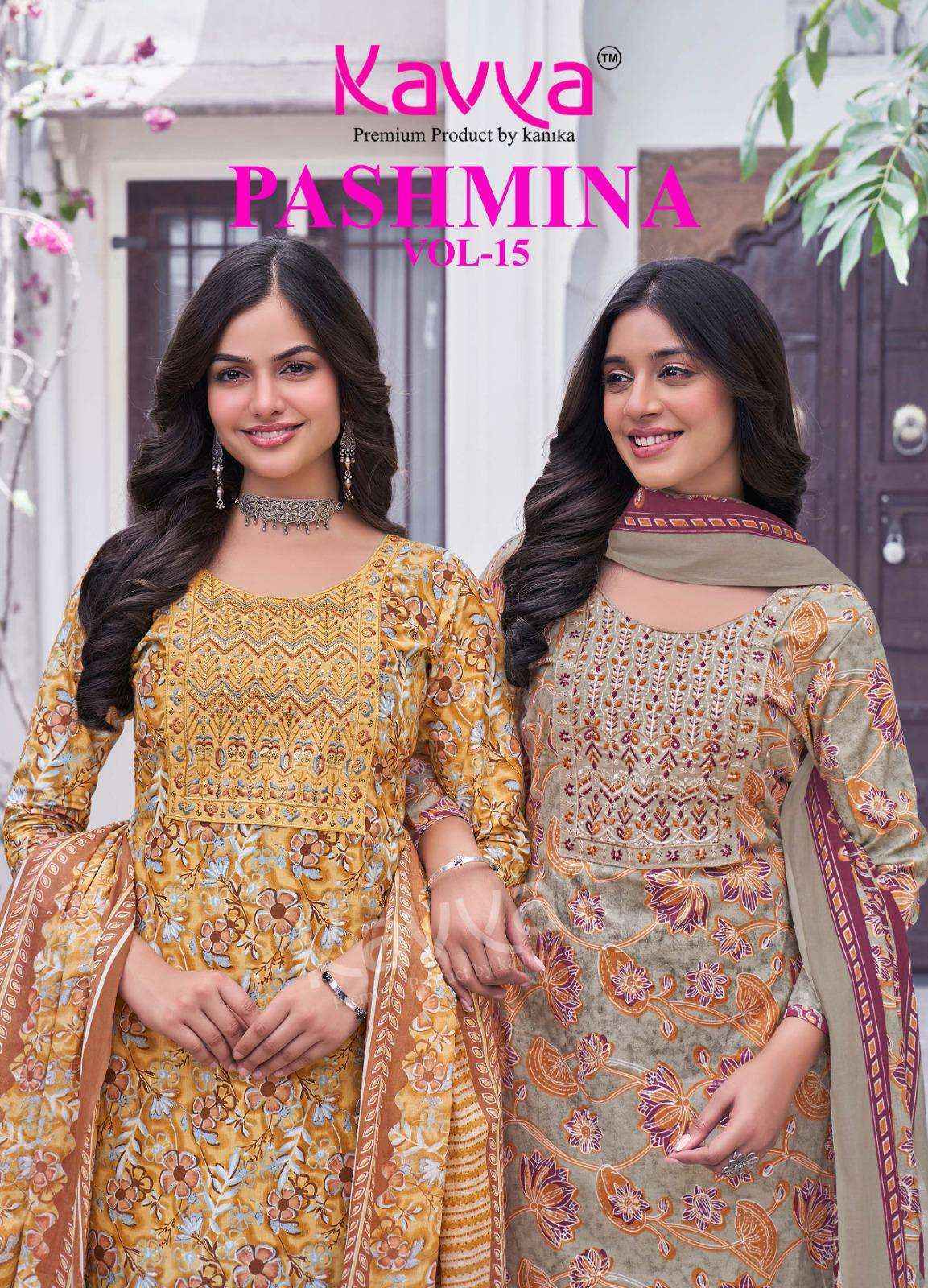 Kavya Pashmina Vol 15 Cotton Kurti Combo 10 pcs Catalogue
