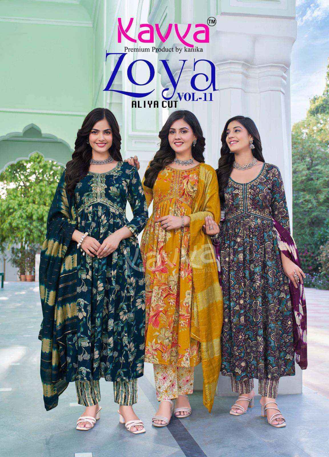 Kavya Zoya Vol-11 Rayon Readymade Suit (10 pcs Catalogue)