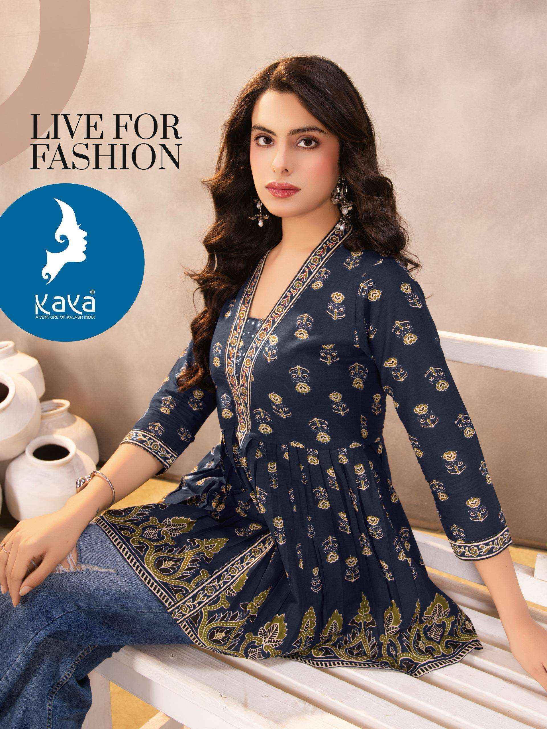 Kaya Aayu Weastern Cotton Top 4 pcs Catalogue