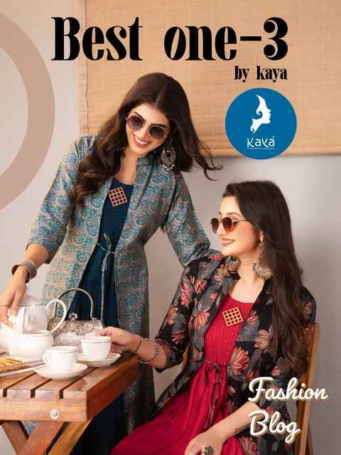 Kaya Best One-3 Chanderi Kurti (6 pcs Catalogue)