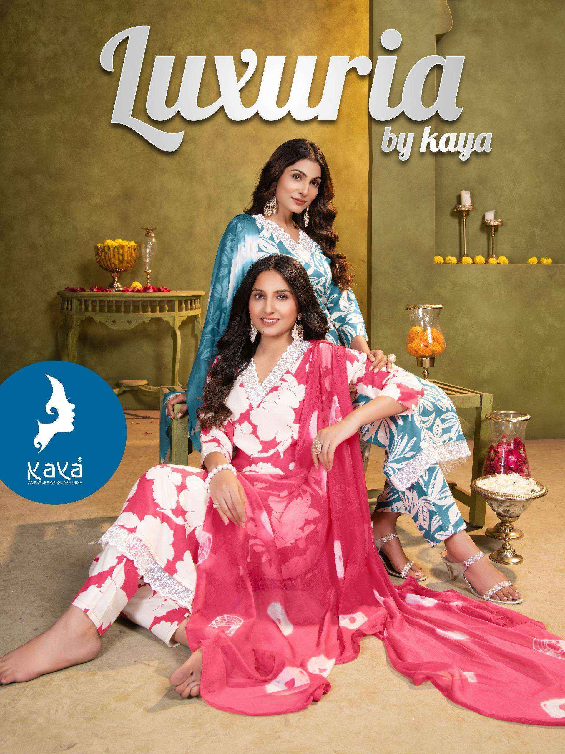 Kaya Luxuria Rayon Readymade Suit (6 pcs Catalogue)