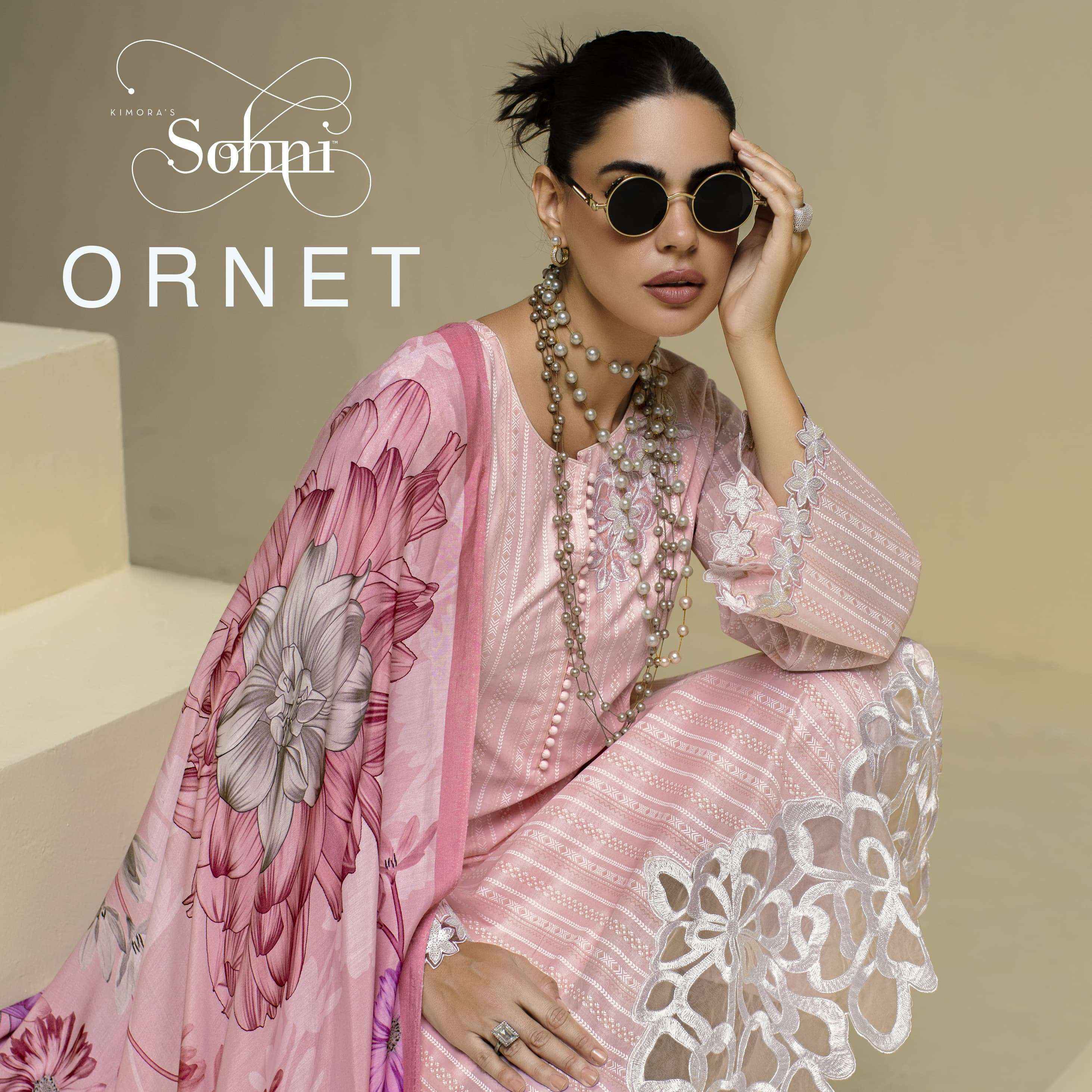 Kimora Sohni Ornet Vol 20 Lawn Cotton Dress Material 4 pcs Catalogue