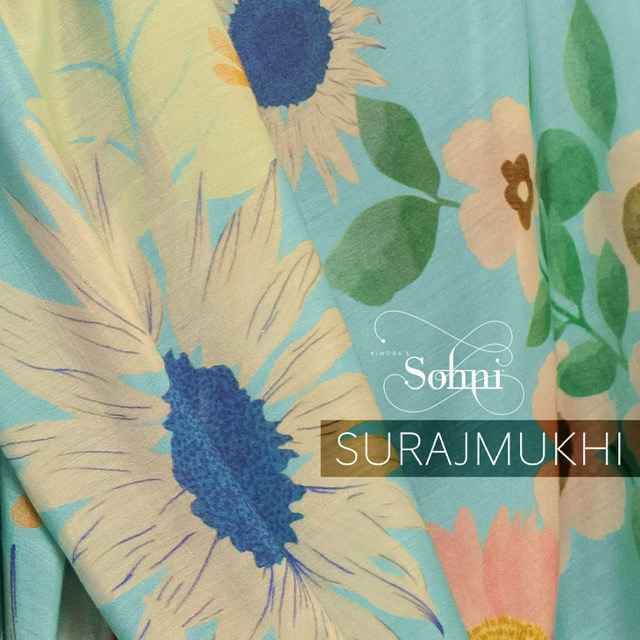 Kmora Sohni Surajmukhi Lawn Dress Material (4 pcs Catalogue)