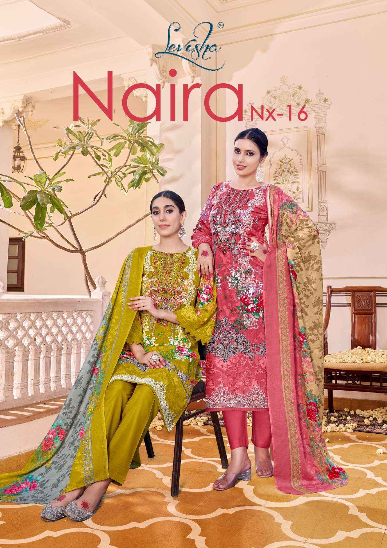 Levisha Naira Nx Vol-16 Cotton Dress Material (8 pcs Catalogue)