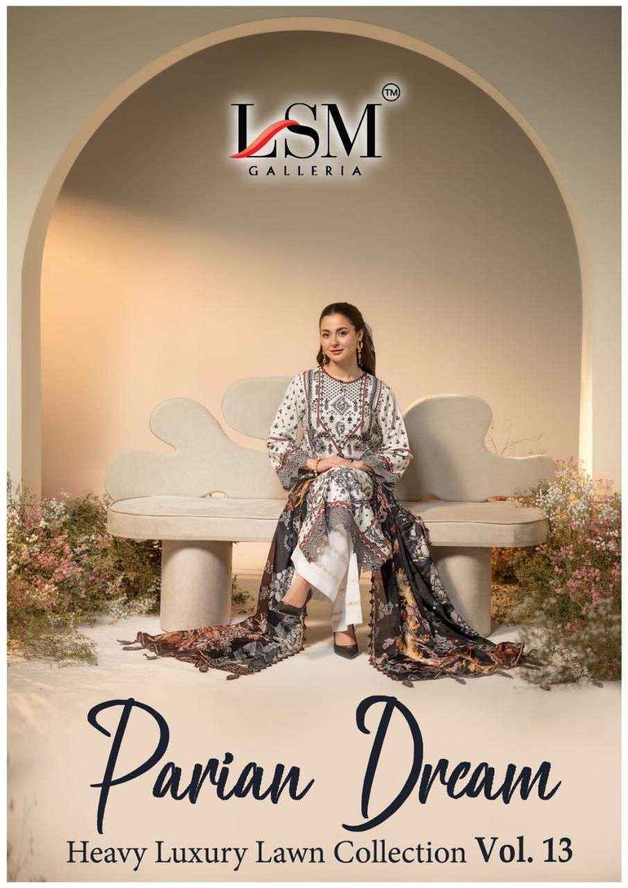 LSM Galleria Parian Dream Vol 13 Lawn Dress Material 6 pcs Catalogue