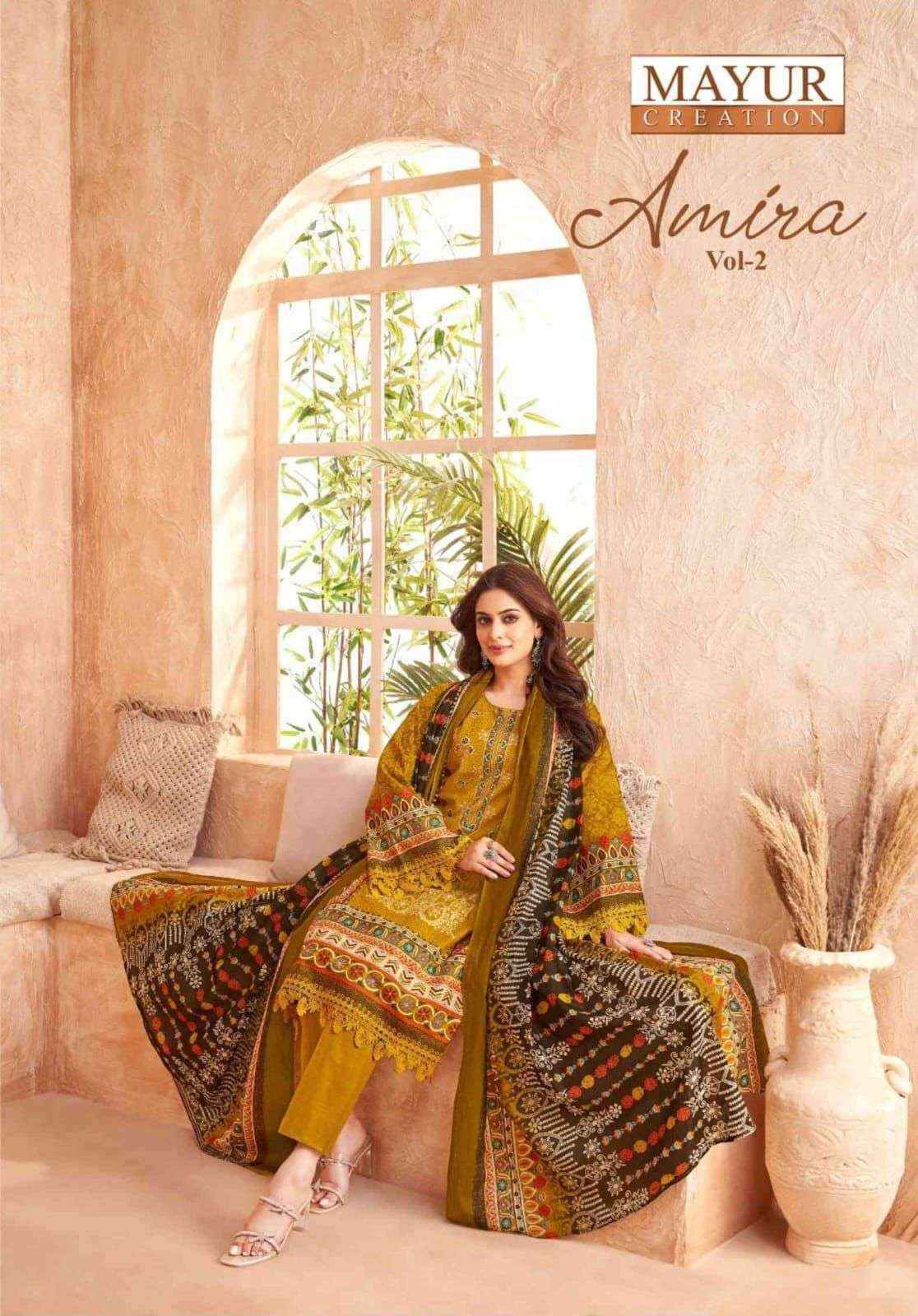 Mayur Creation Amira Vol 2 Cotton Dress Material 8 pcs Catalogue