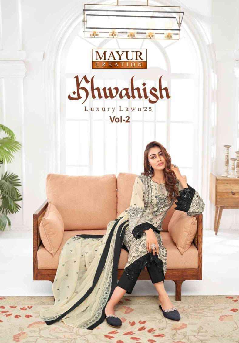 Mayur Creation Khwahish Vol-2 Lawn Cotton Dress Material (8 pcs Catalogue)