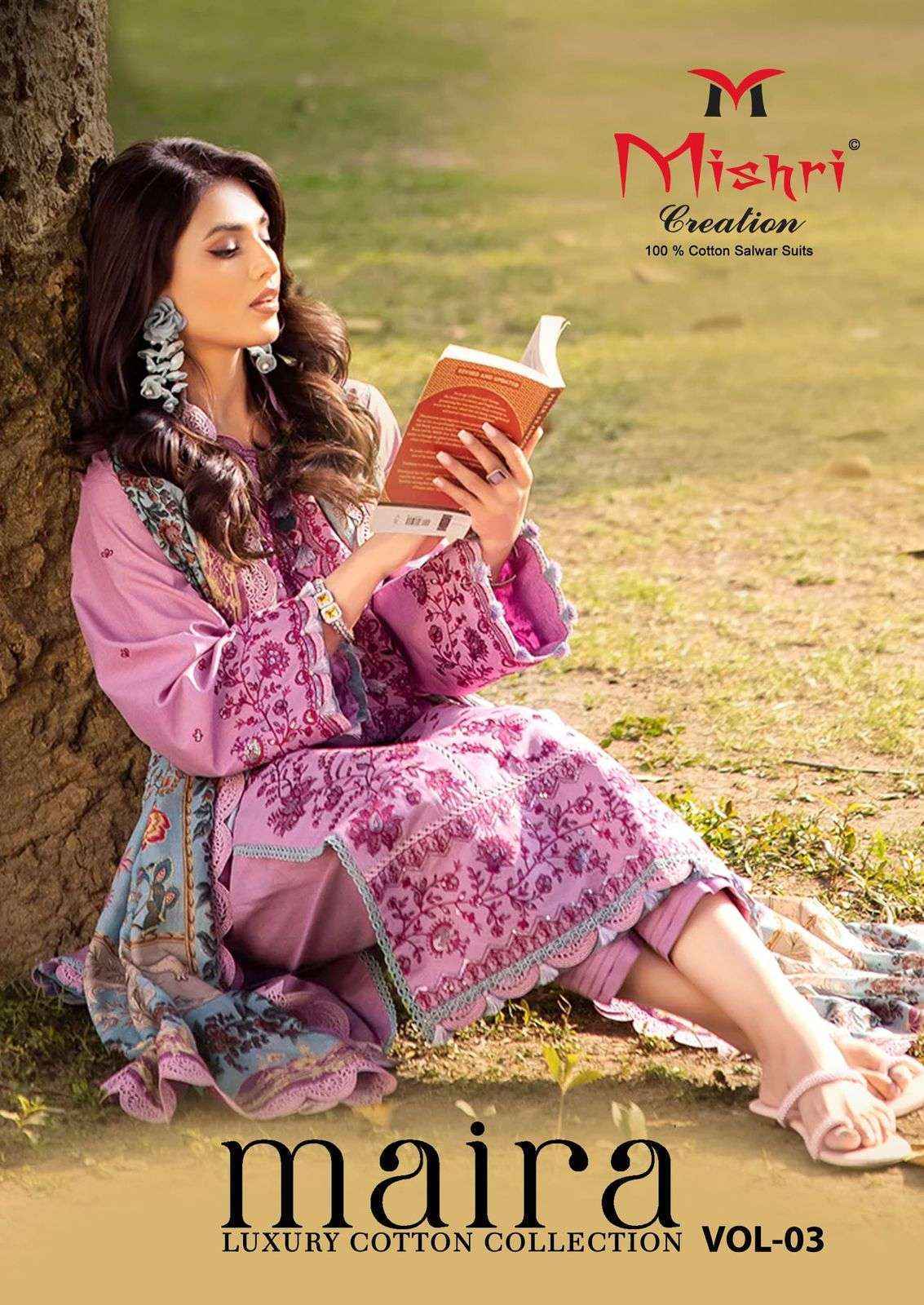 Mishri Creation Maira Vol-3 Cotton Dress Material (6 pcs Catalogue)