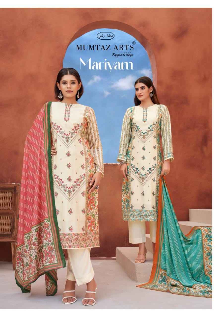 Mumtaz Arts Mariyam Viscose Rayon Dress Material (4 pcs Catalogue)