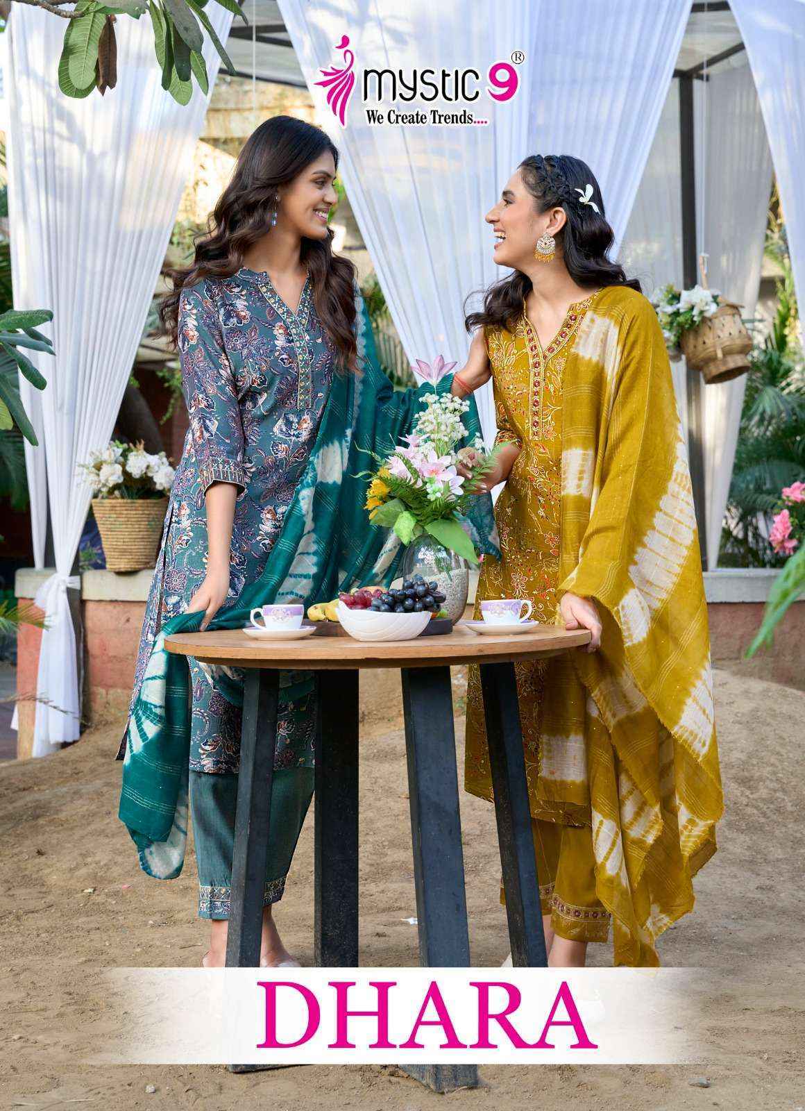 Mystic 9 Dhara Vol 1 Fancy Kurti Combo 8 pcs Catalogue