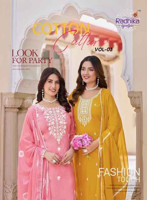 Radhika Lifestyle Cotton Culture Vol 3 Cotton Kurti Combo 6 pcs Cataloge