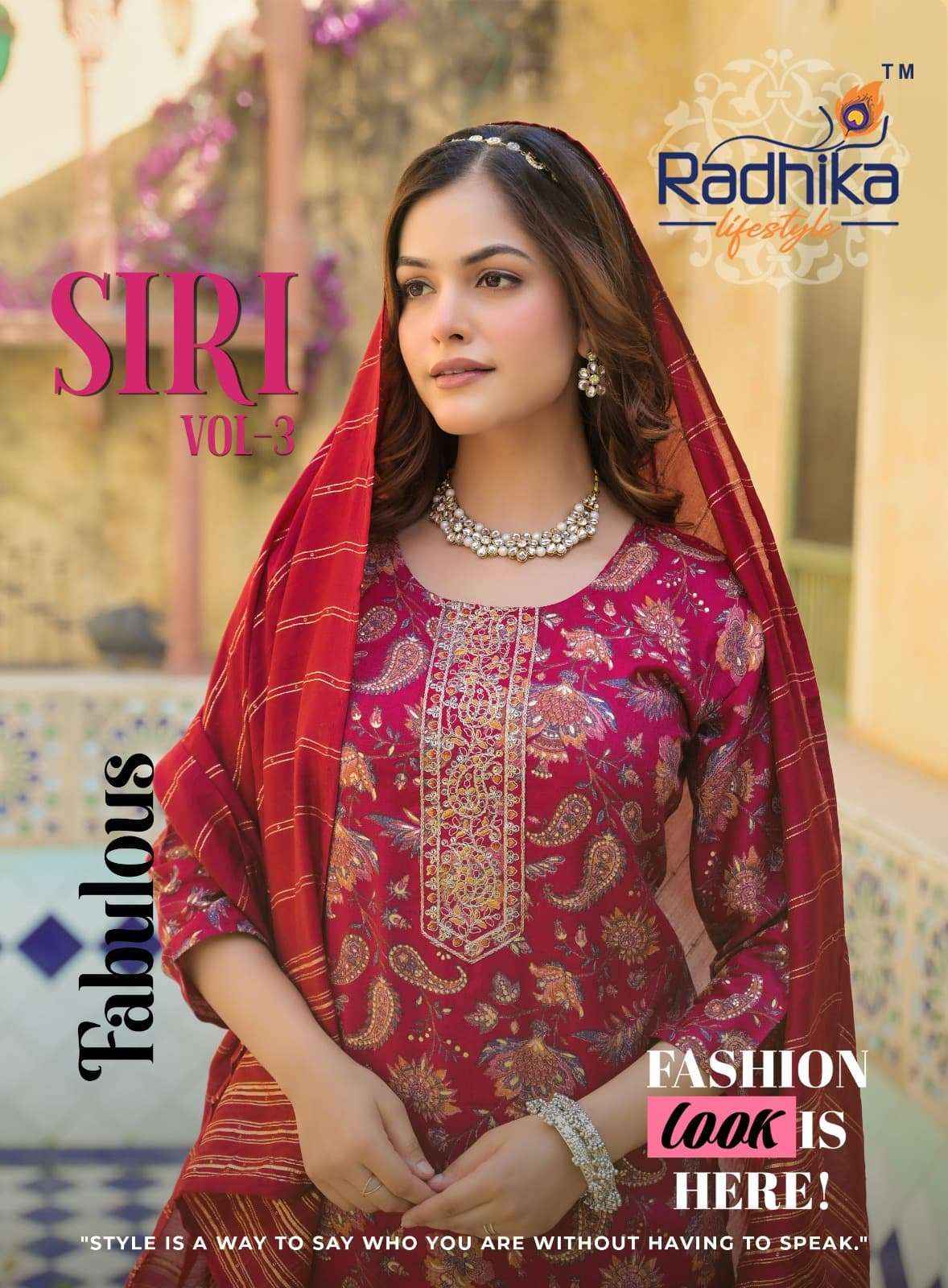 Radhika Lifestyle Siri Vol 3 Rayon Kurti Combo 8 pcs Catalogue