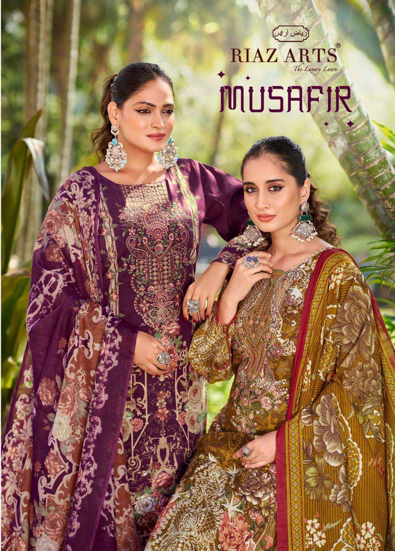Riaz Arts Musafir Vol-24 Lawn Cotton Dress Material (6 pcs Catalogue)