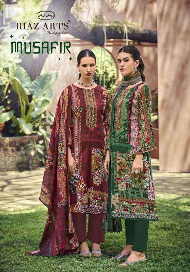 Riaz Arts Musafir Vol-25 Lawn Cotton Dress Material (4 pcs Catalogue)