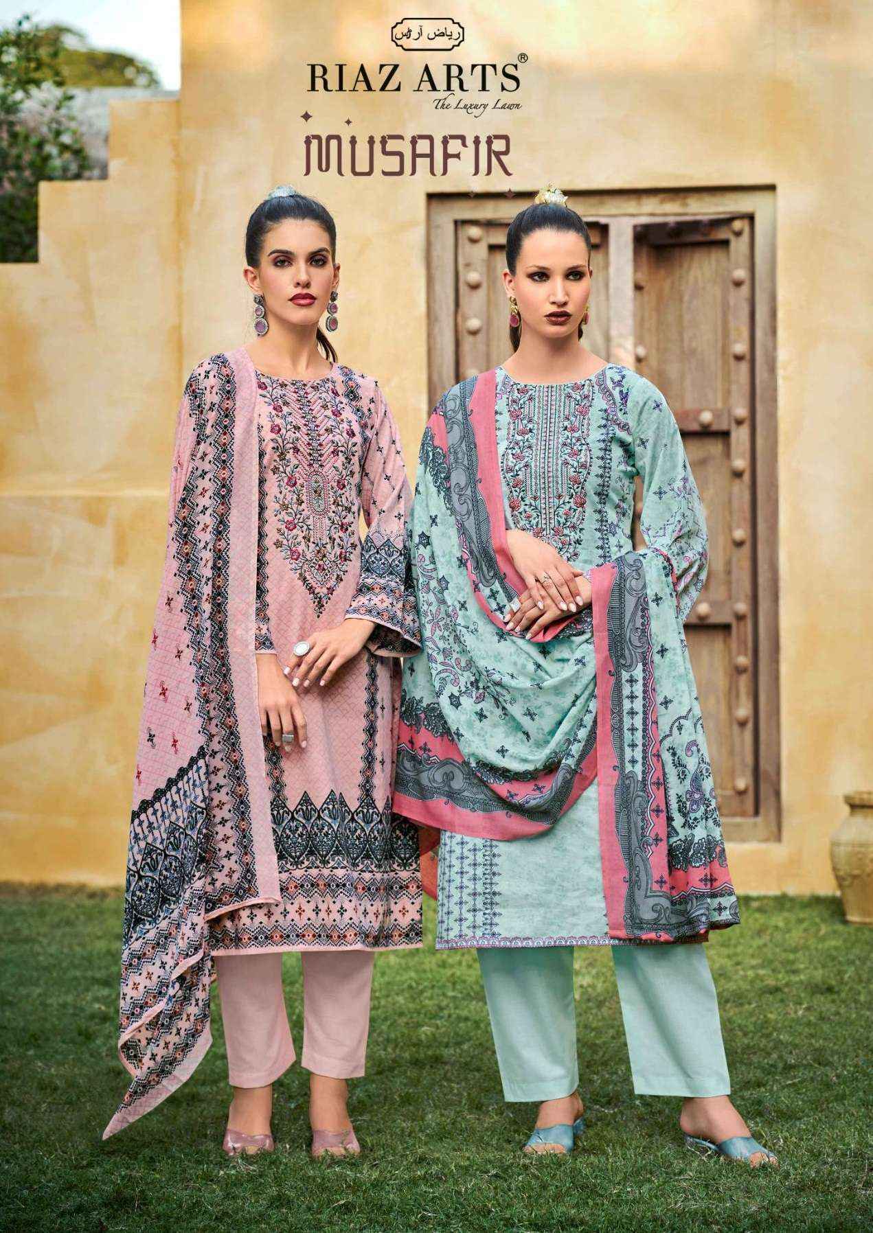 Riaz Arts Musafir Vol-25 Lawn Cotton Dress Material (6 pcs Catalogue)