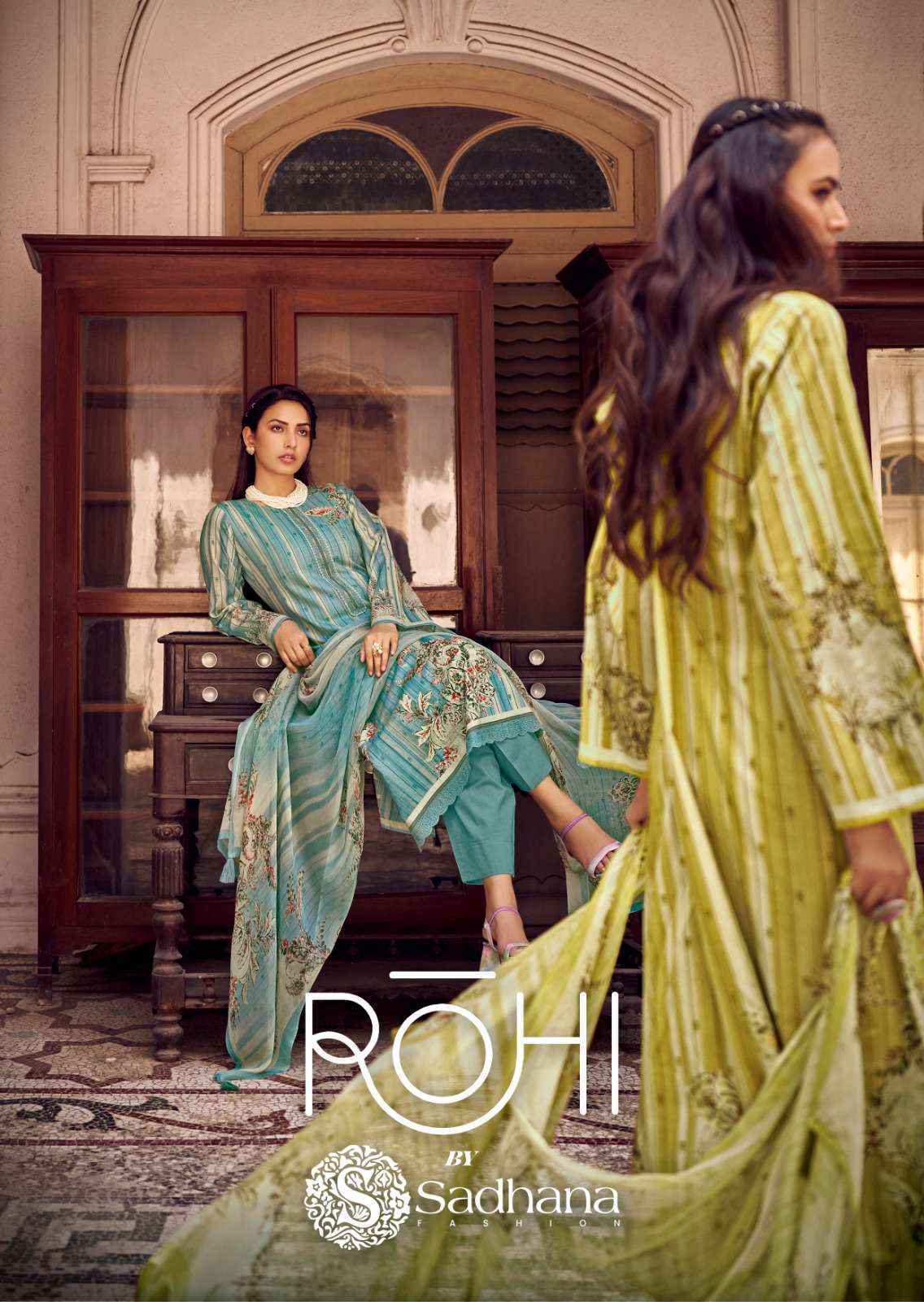 Sadhana Fashion Rohi Lawn Cotton Dress Material 6 pcs Catalogue