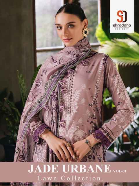Shraddha Designer Jade Urbane Vol-1 Lawn Cotton Dress Material (4 pcs Catalogue)