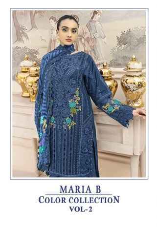 Shree Fabs Maria B Colour Collection Vol-2 Cotton Dress Material (4 pcs Catalogue)