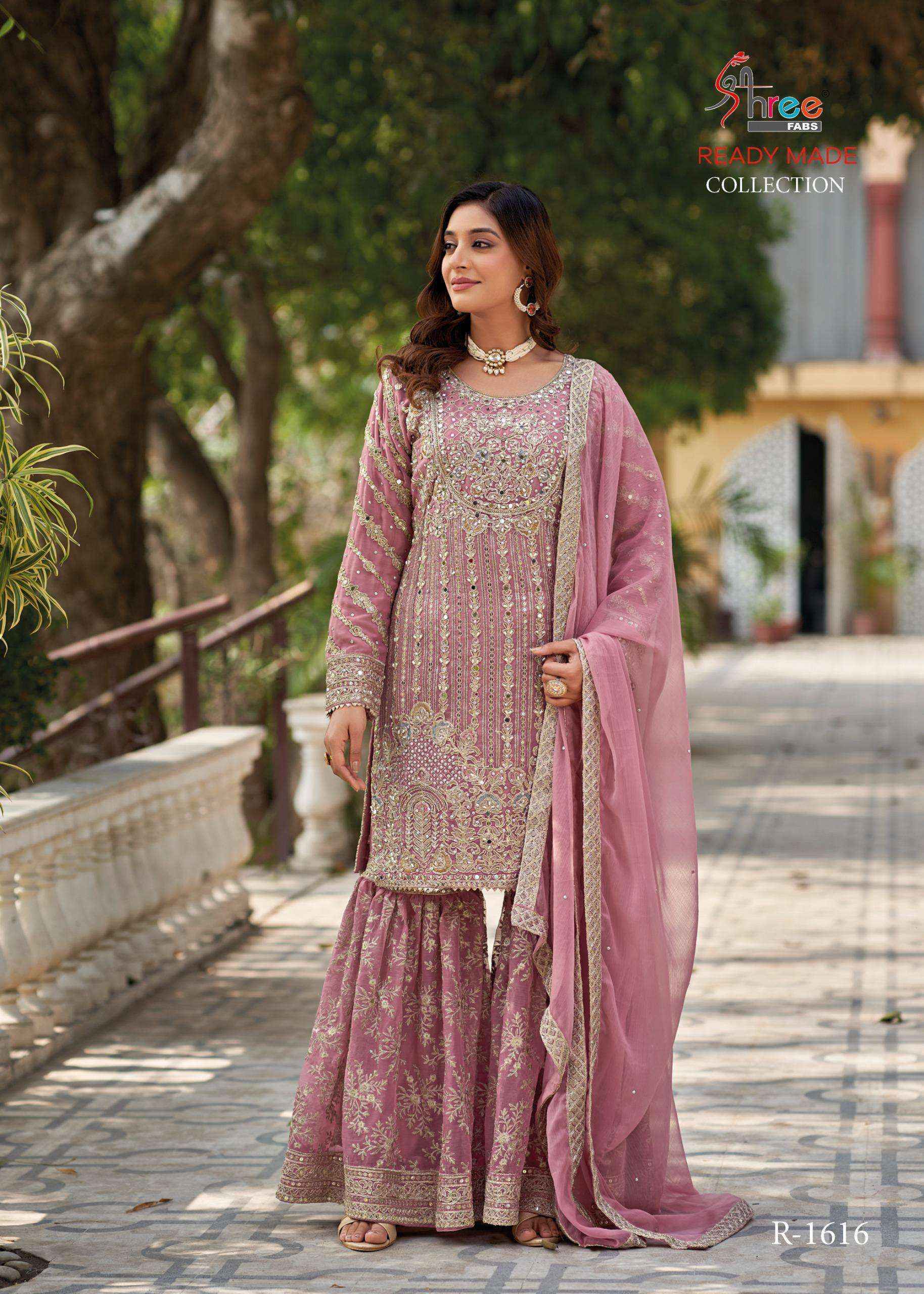 Shree Fabs R 1616 Readymade Chiffon Dress 4 pcs Catalogue