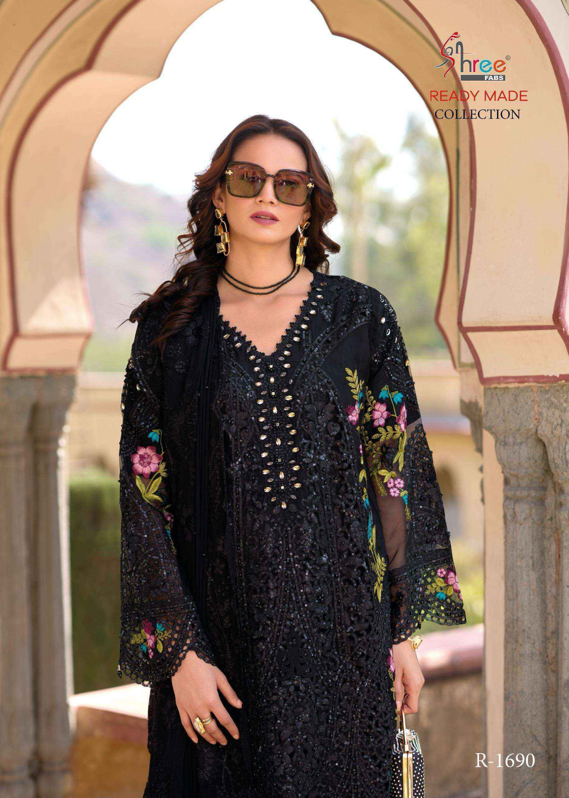 Shree Fabs R 1690 Readymade Chiffon Dress 4 pcs Catalogue