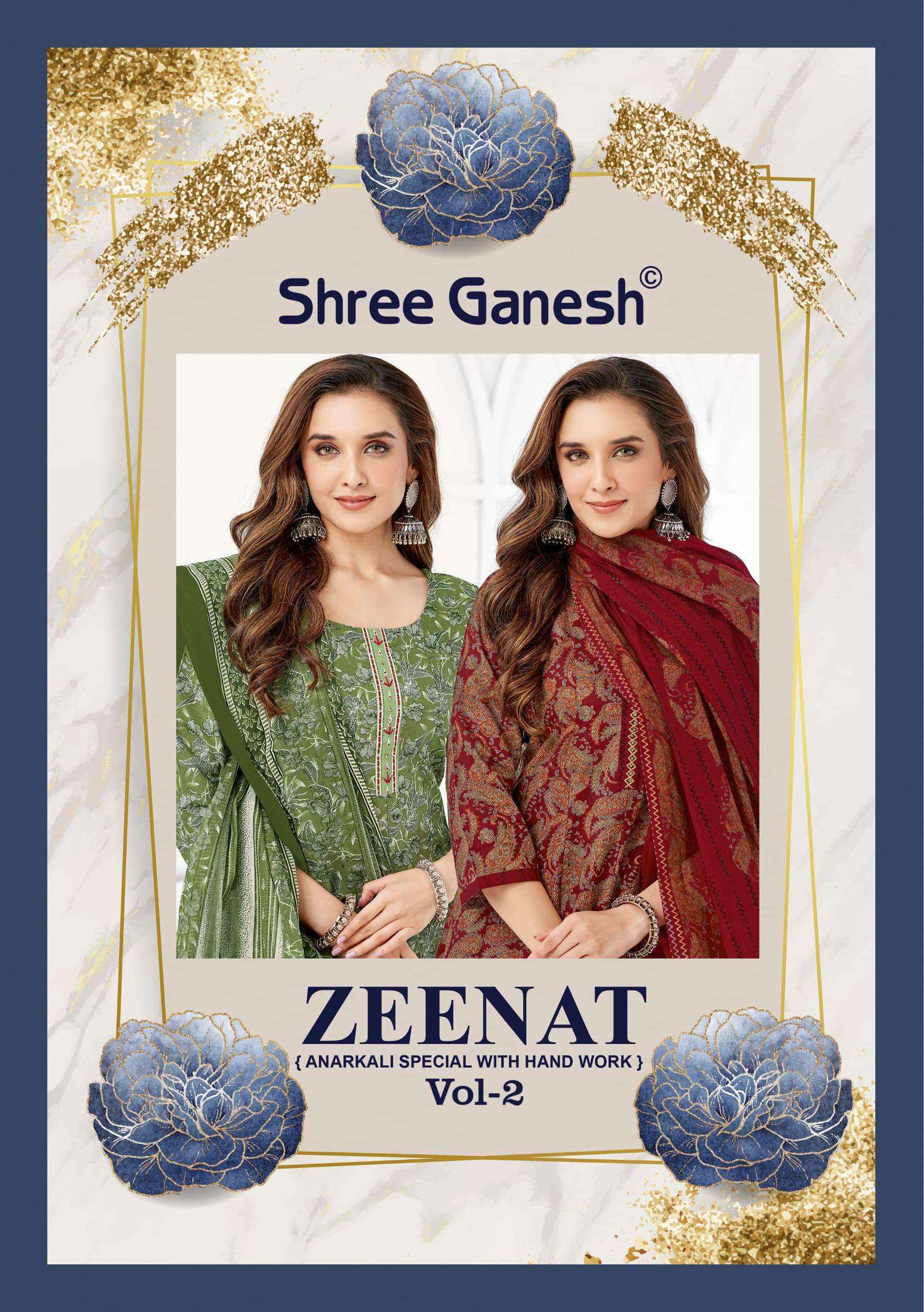 Shree Ganesh Zeenat Vol-2 Cotton Readymade Suit (9 pcs Catalogue)