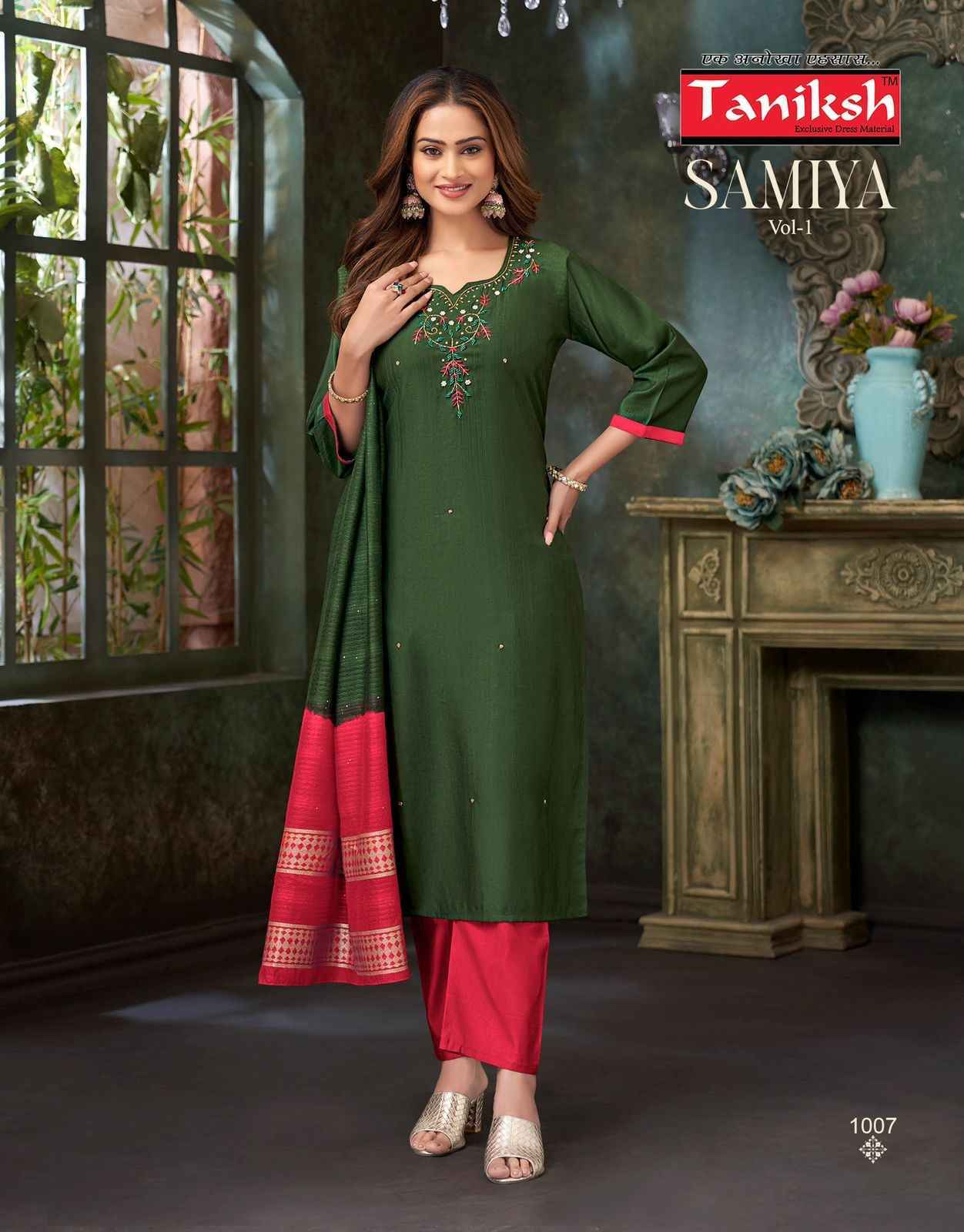 Taniksh Samiya Vol-1 Vertican Readymade Suit (8 pcs Catalogue)