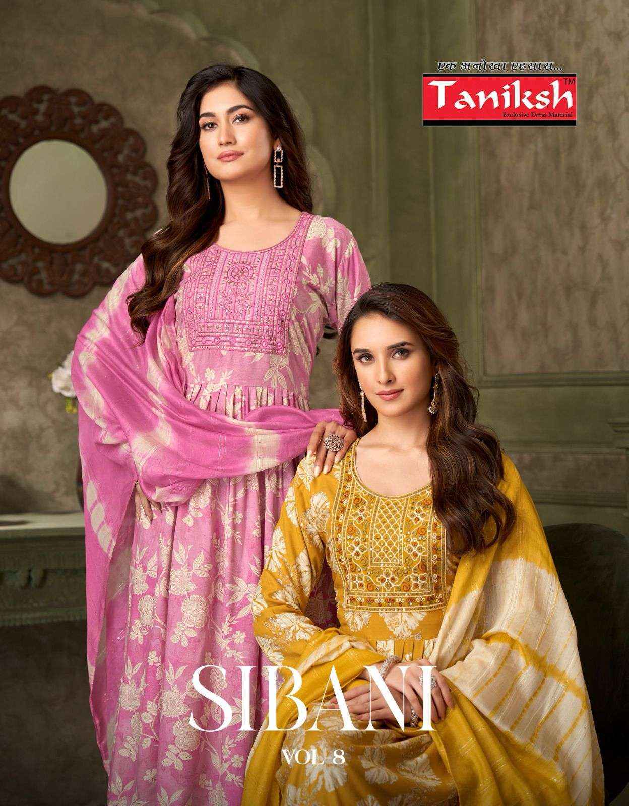 Taniksh Sibani Vol-8 Rayon Readymade Suit (8 pcs Catalogue)