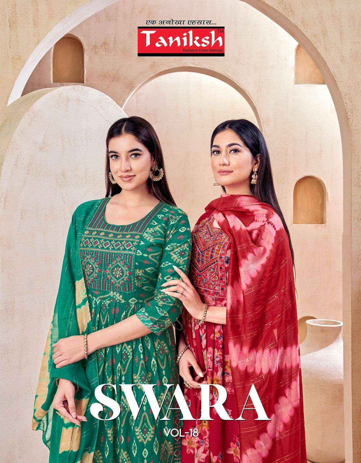 Taniksh Swara Vol-18 Rayon Readymade Suit (8 pcs Catalogue)