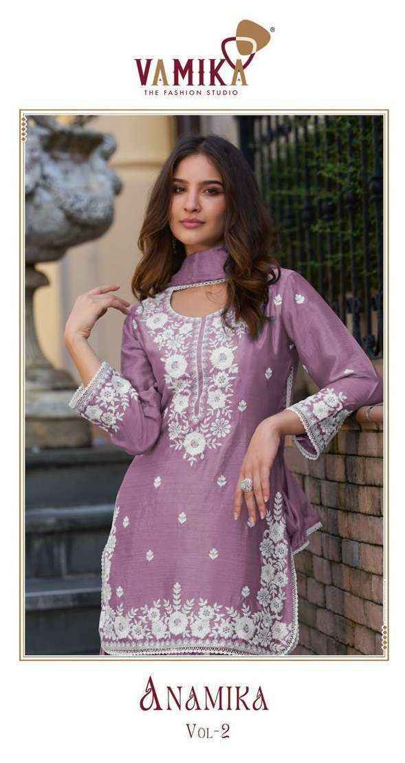 Vamika Anamika Vol-2 Readymade Chinone Dress (5 pcs Catalogue)