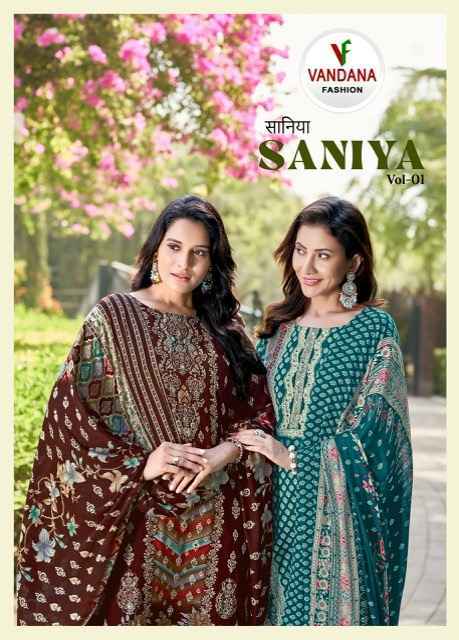 Vandana Fashion Saniya Vol 1 Viscouse Rayon Dress Material 6 pcs Catalogue