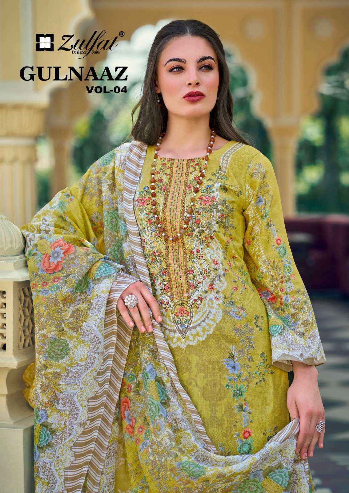 Zulfat Gulnaaz Vol-4 Cotton Dress Material (8 pcs Catalogue)