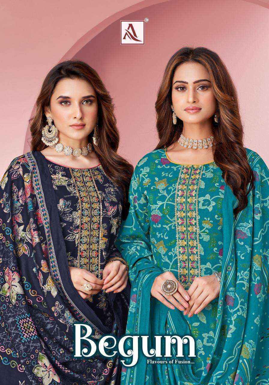 Alok Begum Viscose Rayon Dress Material 6 pcs Catalogue