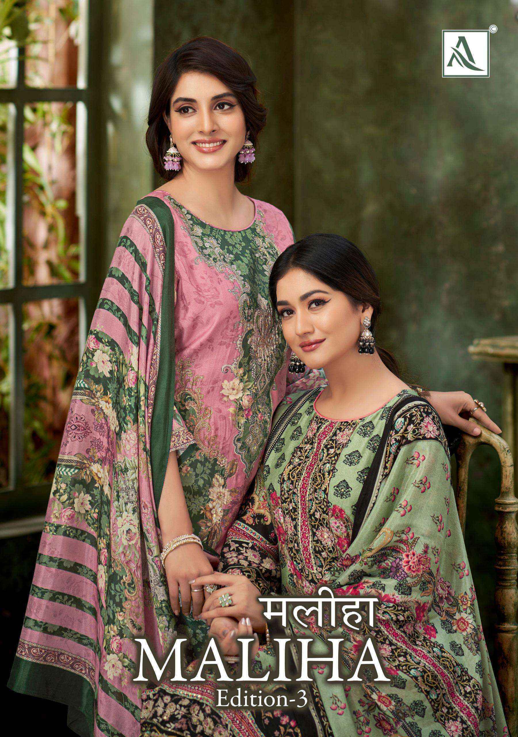 Alok Maliha Edition-3 Viscose Dress Material (4 pcs Catalogue)
