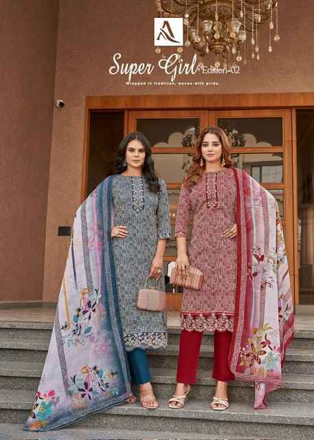 Alok Super Girl Edition-2 Cotton Dress Material (4 pcs Cataolgue)
