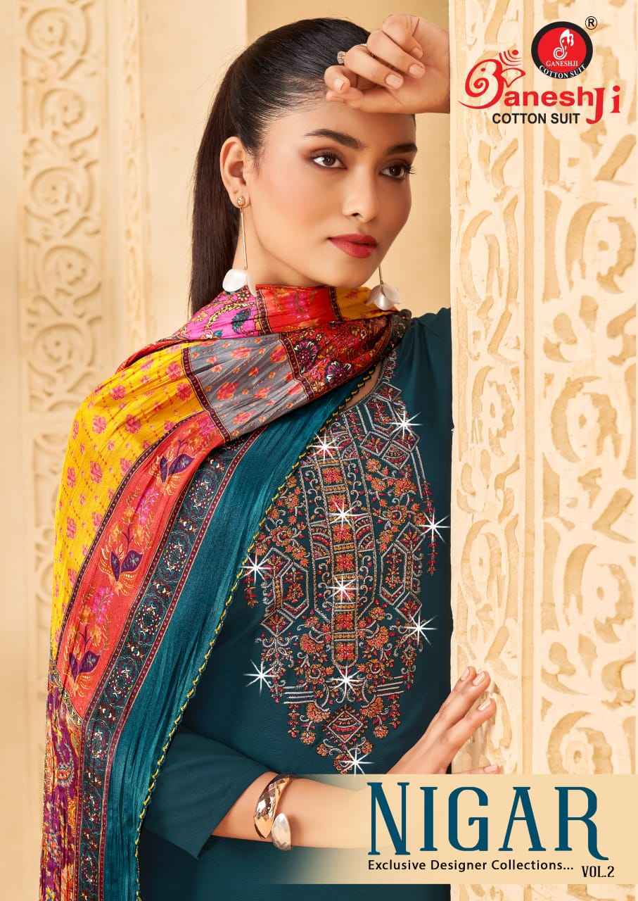 Ganesh Ji Nigar Vol 2 Rayon Dress Material 8 pcs Catalogue