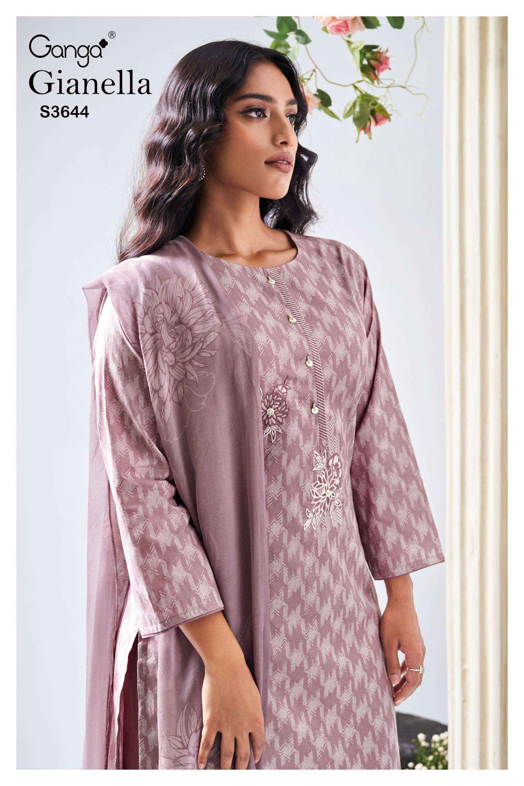 Ganga Gianella-3644 Cotton Dress Material (4 pcs Catalogue)