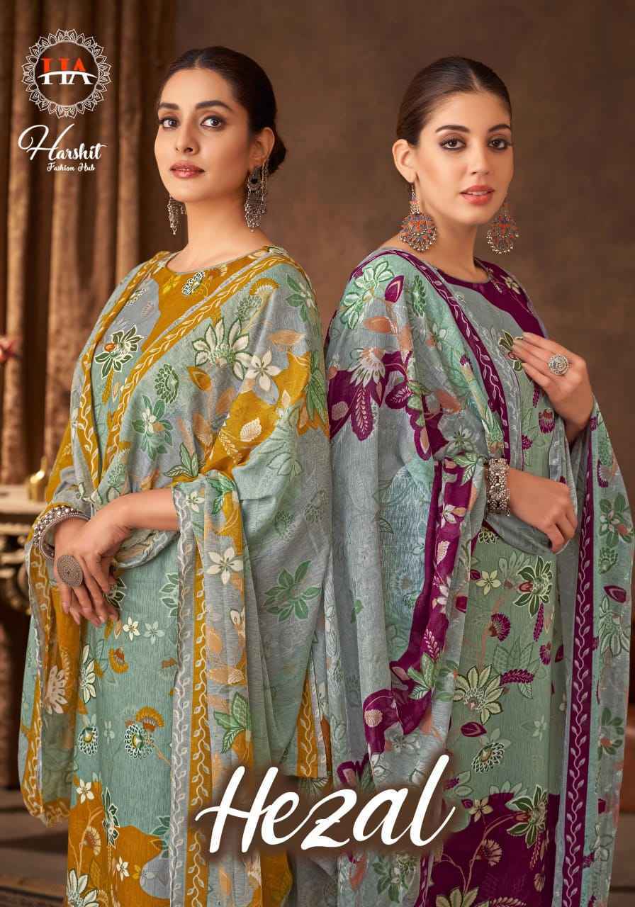 Harshit Fashion Hezal Viscose Reyon Dress Material 6 pcs Catalogue